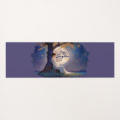 Mondlicht-Träumer - Ruhiger Nachthimmel Yogamatte (Rückseite (Horizontal))