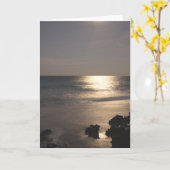 Mondlicht über den Ozean Karte (Gelbe Blume)