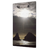 Mondlicht über den Ozeanfelsen Oregon Klemmbrett (Links)