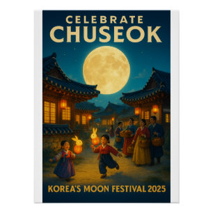 Mondlicht über Hanok Village Poster