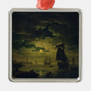 Mondlicht über Palermo High-Fidelity Fine Art Ornament Aus Metall