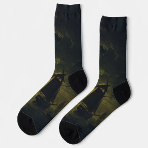 Mondlicht über Palermo Hochwertige Kunst in höchst Socken