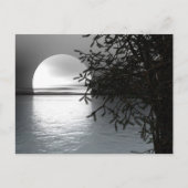 Mondlicht über Wasser Postkarte (Vorderseite)