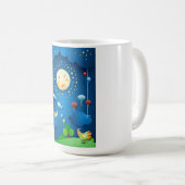 Mondlicht und fliegende Fische Kaffeetasse (VorderseiteRechts)