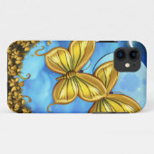 Mondlicht und Goldschmetterlinge Case-Mate iPhone Hülle (Rückseite (Horizontal))
