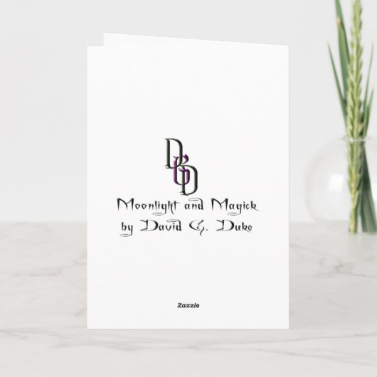 Mondlicht und Magick Karte (Rückseite)