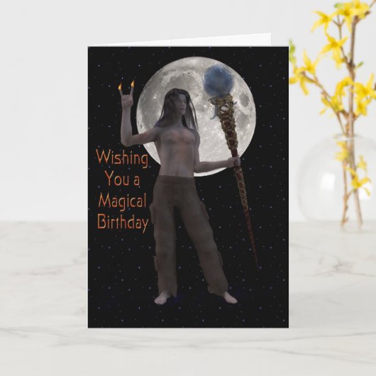 Mondlicht und Magick Karte (Gelbe Blume)