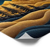 Mondlicht und Pinienwälder Poster (Ecke)