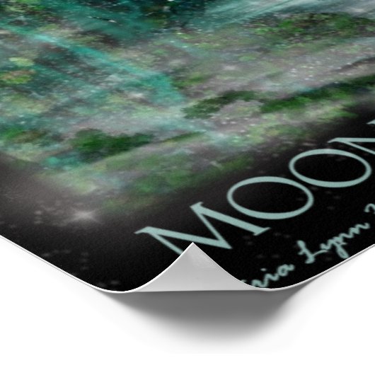 Mondlicht und Reben Poster (Ecke)