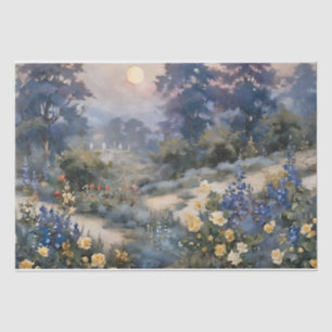 Mondlicht Verzauberte Garten Decoupage Seidenpapier