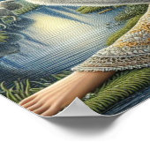 Mondlicht-Verzauberung im Mystischen Wald16x12 Poster (Ecke)