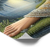 Mondlicht-Verzauberung im Mystischen Wald20x16 Poster (Ecke)