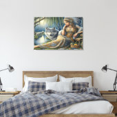 Mondlicht-Verzauberung im Mystischen Wald36x24 Leinwanddruck (Insitu (Schlafzimmer))