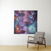 Mondlicht Vigil Halloween Wandteppich (Beispiel (Horizontal))