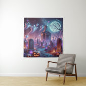 Mondlicht Vigil Halloween Wandteppich (Beispiel)