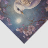 Mondlicht-Vogel-Blumen Seidenpapier (Ausschnitt)