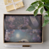 Mondlicht-Vogel-Blumen Seidenpapier (Geschenk)