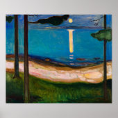Mondlicht von Edvard Munch Poster (Vorne)