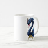 Mondlicht-Wächter – Schwan des stillen Lichts. Kaffeetasse (VorderseiteRechts)