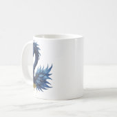 Mondlicht-Wächter – Schwan des stillen Lichts. Kaffeetasse (Vorderseite Links)