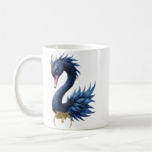 Mondlicht-Wächter – Schwan des stillen Lichts. Kaffeetasse
