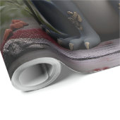 Mondlicht-Waldgeist der roten Blüte. Geschenkpapier (Rolleneckpunkt)