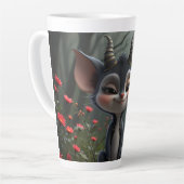 Mondlicht-Waldgeist der roten Blüte. Milchtasse (Linke Ecke)