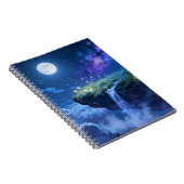 Mondlicht Wasserfall Spiralblock Notizblock (Rechte Seite)