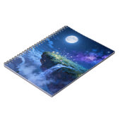 Mondlicht Wasserfall Spiralblock Notizblock (Linke Seite)
