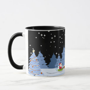 Mondlicht-Weihnachts-Zaubertasse Tasse