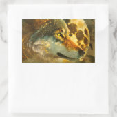 Mondlicht Wolf 4 Rechteckiger Aufkleber (Tasche)