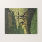 Mondlicht Wolf von Frederic Remington 1909 Puzzle (Horizontal)