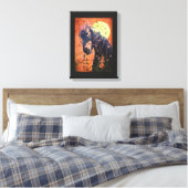 Mondlicht - Wrapped Canvas Leinwanddruck (Insitu (Schlafzimmer))