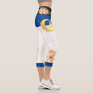 Mondlicht Yoga & Floral Capri Leggings Nr. 2