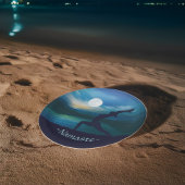 Mondlicht Yoga Meditation Halbmond Salutation Pappteller