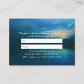 Mondlicht Yoga Meditation Halbmond Salutation Rabattkarte (Rückseite)