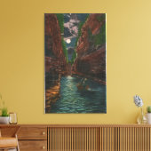 Mondlichtansicht des Flume Leinwanddruck (Insitu (Wohnzimmer))