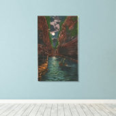 Mondlichtansicht des Flume Leinwanddruck (Insitu (Holzboden))