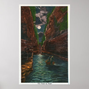Mondlichtansicht des Flume Poster