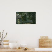 Mondlichter Blick auf den See Poster (Küche)