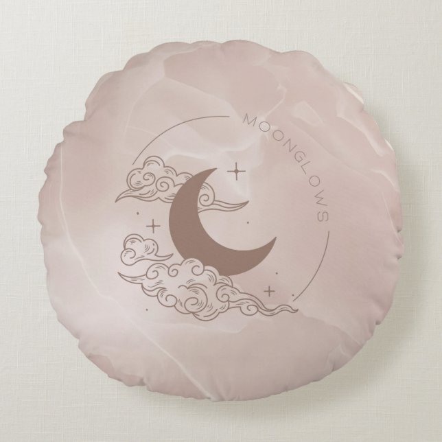 Mondlichter Rundes Kissen (Vorderseite)