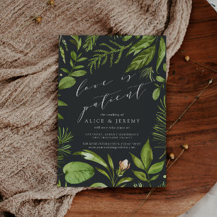 Mondlichtgarten Liebe ist Patient verzögert Hochze Einladung