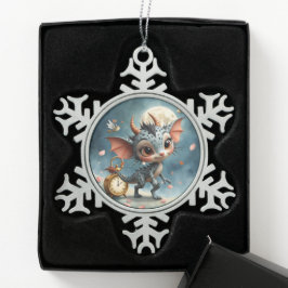 Mondlichtkreatur Caelum Tickwing Schneeflocken Zinn-Ornament