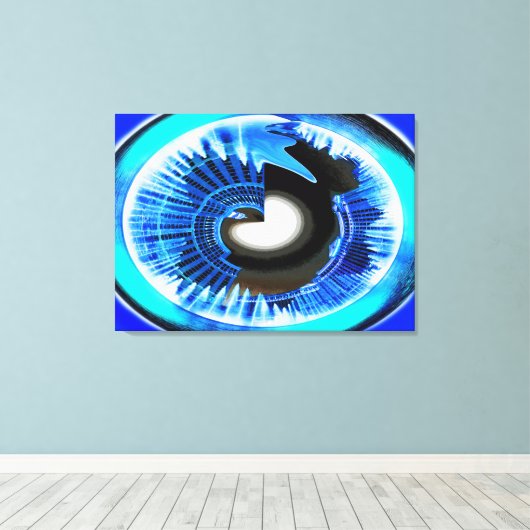 Mondlichtkunst Leinwanddruck (Insitu (Holzboden))