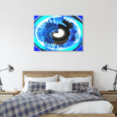Mondlichtkunst Leinwanddruck (Insitu (Schlafzimmer))