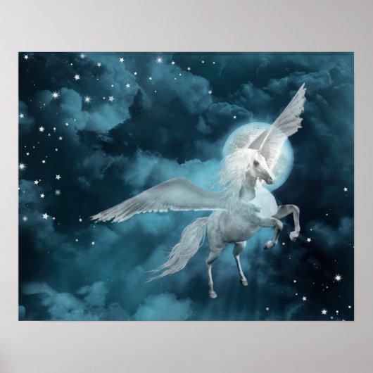 Mondlichtpegasus Poster (Vorne)