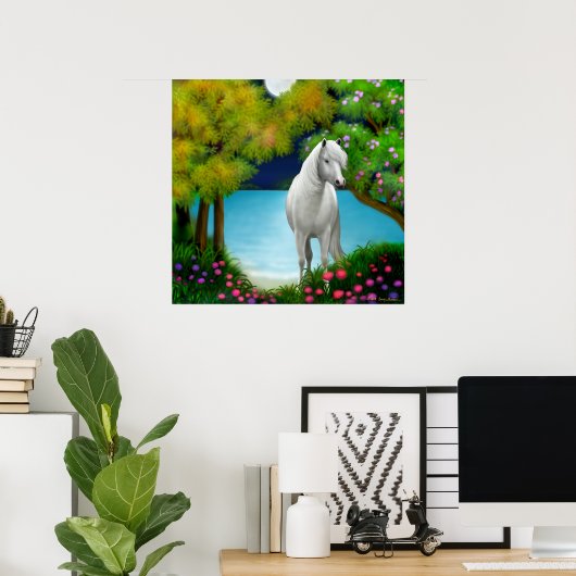 Mondlichtplakat Poster (Heimbüro)