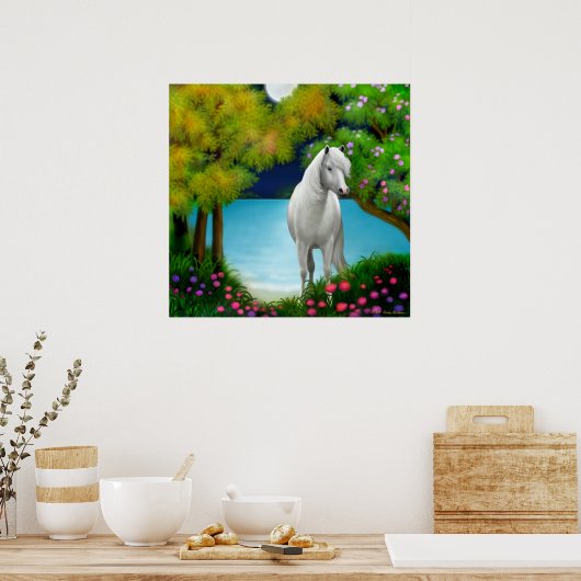 Mondlichtplakat Poster (Küche)