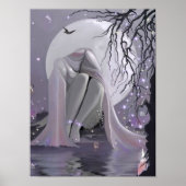 Mondlichtschläfer auf Leinwand Poster (Vorne)