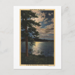 Mondlichtsicht auf den See Postkarte